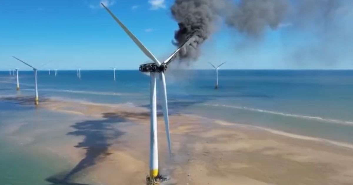 Not So ‘Green’: Wind Turbine Bursts Into Flames, Will Likely Be Left to Burn Itself Out